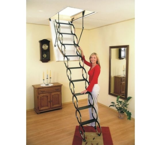 Чердачная лестница OMAN NOZYCOWE TERMO 70х80 см, h-285 см УТ000026434