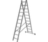 Двухсекционная лестница 11 ступеней Gigant L-02 2х11