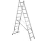 Двухсекционная лестница 10 ступеней Gigant L-02 2х10