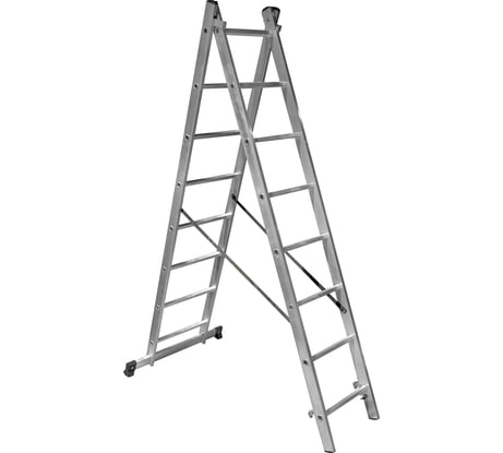 Двухсекционная лестница 8 ступеней Gigant L-02 2х8