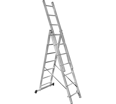 Трехсекционная лестница 7 ступеней Gigant L-03 3х7