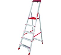 Алюминиевая стремянка с лотком-органайзером Новая Высота 5 ступеней 3150105