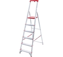 Алюминиевая стремянка с лотком-органайзером Новая Высота 6 ступеней 3150106