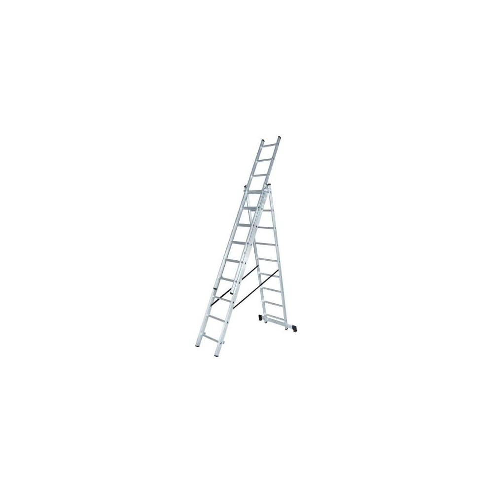 Алюминиевая трёхсекционная лестница Вихрь ЛА 3х10 73/5/1/17 - выгодная .