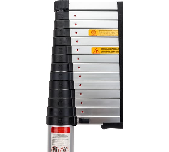 Лестница телескопическая алюминиевая, 4, 4м, 15 ступеней, Gigant LT-01 1x15