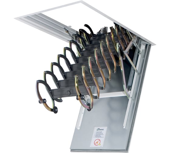 Металлическая огнестойкая лестница FAKRO LSF 60х120х300 см 860126