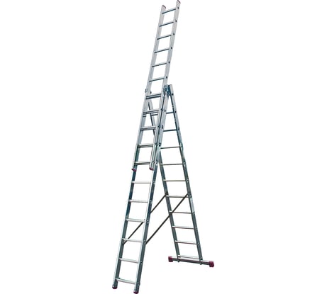 Алюминиевая трехсекционная лестница 3х11 Krause Corda 010421