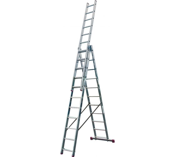 Алюминиевая трехсекционная лестница 3х11 Krause Corda 010421 0