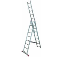Алюминиевая трехсекционная лестница 3х9 Krause Corda 013392