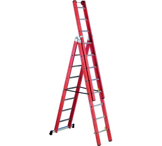 Лестница диэлектрическая из стеклопластика Svelt v3 3x14 ступеней SVETV340