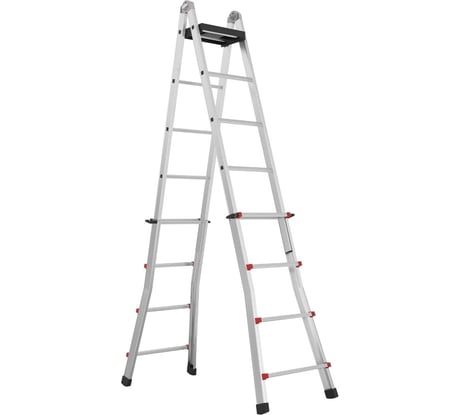 Лестница-стремянка телескопическая Svelt scalissima 9+9 r ступеней SSCAL009R