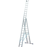 Трехсекционная алюминиевая лестница Krause STABILO 123350