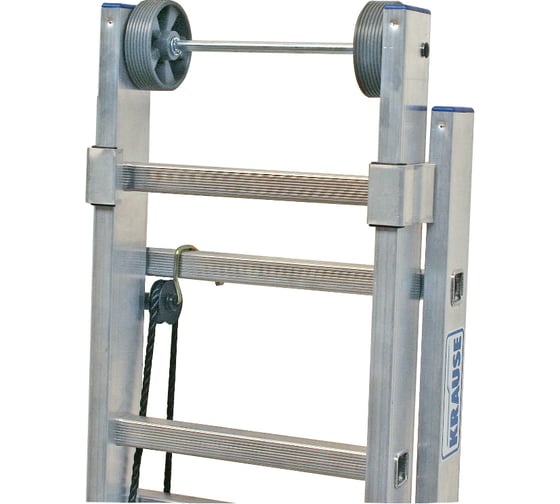 Двухсекционная алюминиевая лестница Krause STABILO 123428