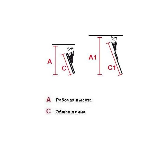 Двухсекционная алюминиевая лестница Krause STABILO 123428