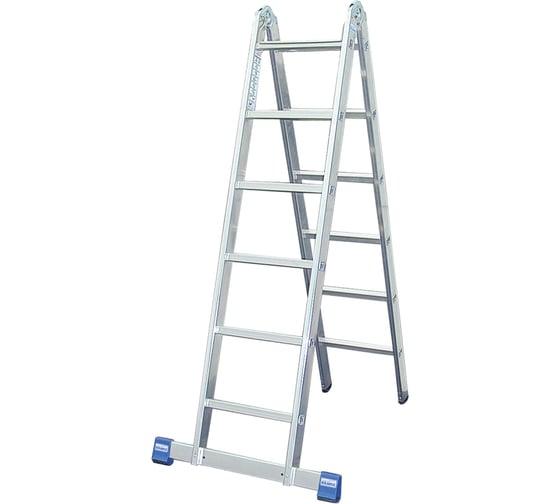 Шарнирная двухсекционная лестница Krause STABILO 123534