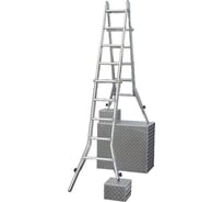 Шарнирная телескопическая лестница Krause STABILO 123596