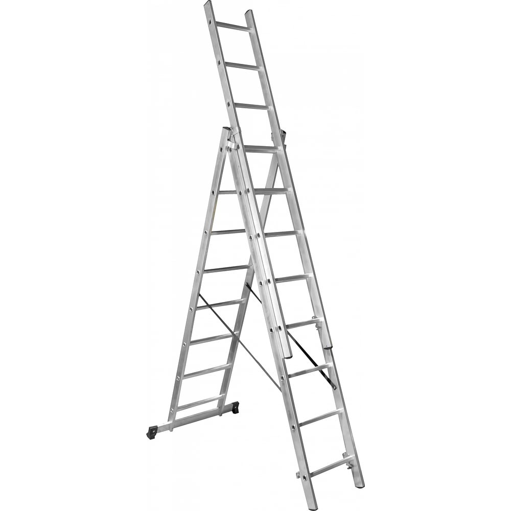 Трехсекционная лестница  3x8 ЛП-03-08 - выгодная цена, отзывы .