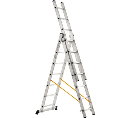 Трехсекционная лестница 7 ступеней Inforce 3x7 ЛП-03-07