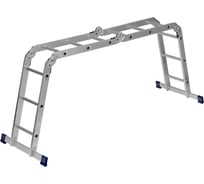 Шарнирная алюминиевая лестница СИБРТЕХ 4х3 97881