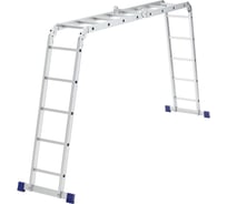 Шарнирная алюминиевая лестница СИБРТЕХ 2х4+2х5 97884