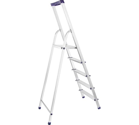 Алюминиевая стремянка с органайзером СИБРТЕХ УНИВЕРСАЛ 5 ступеней 97895