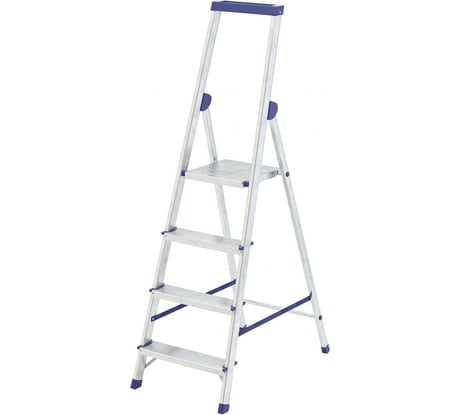 Алюминиевая стремянка с органайзером СИБРТЕХ УНИВЕРСАЛ 4 ступени 97894