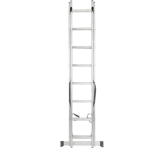 Комбинированная двухсекционная лестница Forcekraft FK-BL-E210 max нагрузка 150 кг, 2x10 ступенек, вес 8,3 кг 52853