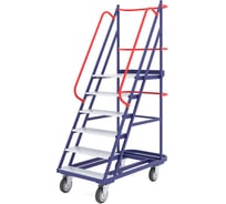 Сварная передвижная лестница RUSKLAD 5 ступеней ЛС 5 160