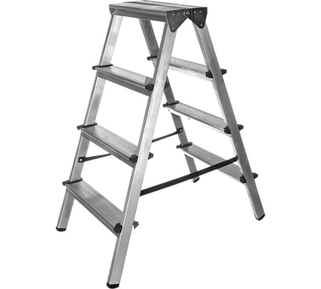 Алюминиевая стремянка двусторонняя, 4 ступени Gigant AS 204
