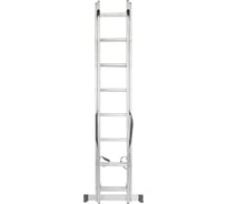 Комбинированная двухсекционная лестница Forcekraft 2x12ступенек, max нагрузка 150кг, вес 10,3кг fk-bl-e212 52855