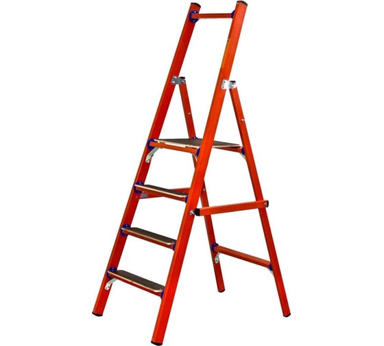 Стеклопластиковая диэлектрическая стремянка с симметричной опорой ...