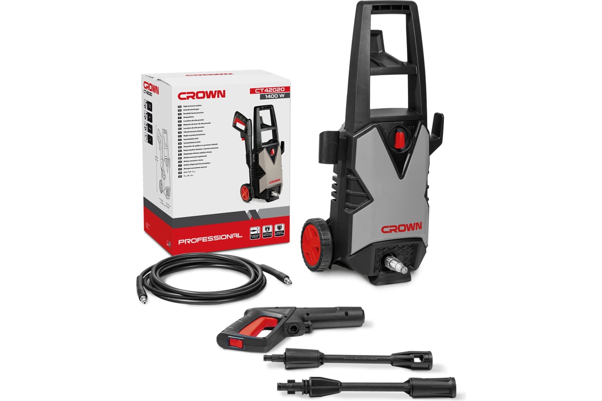 Мойка высокого давления CROWN CT42020 - выгодная цена, отзывы ...