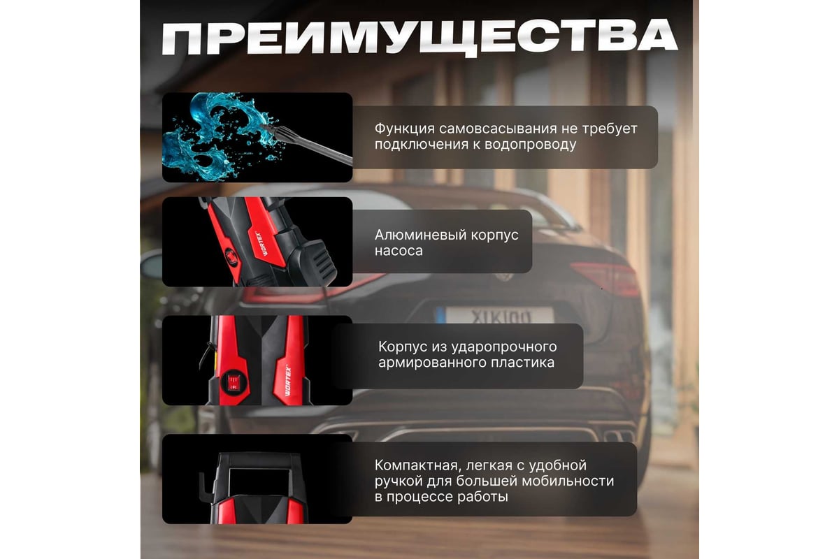 Мойка высокого давления WORTEX PW 1217-1 0318309 - выгодная цена ...