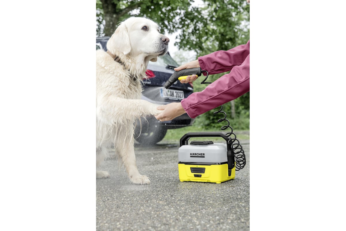 Портативная мойка Karcher OC 3 с комплектом для очистки животных 1.680-004  - выгодная цена, отзывы, характеристики, фото - купить в Москве и РФ