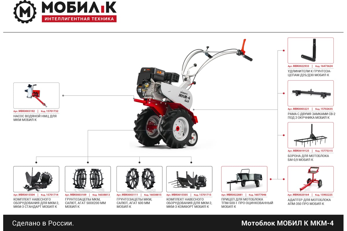 Купить Мотоблок Мобил Мкм 2