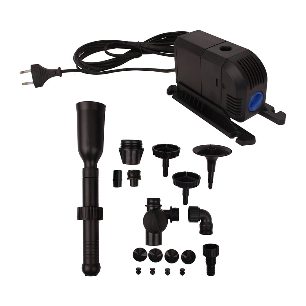 Фонтанный насос GARDEN SHOW в комплекте с насадками 20Вт, 900 л/ч, Hmax ...