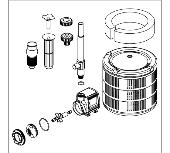 Фонтанный насос SICCE ECO POND 4 2700л/ч, h= 3м, с насадками, длина шнура 10м FLE230