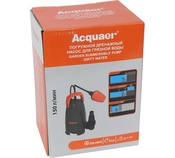 Погружной дренажный насос для грязной воды Acquaer RGS-406PW 7.5.6