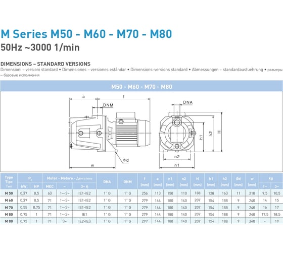 Насос SAER M 80 230V 100548319