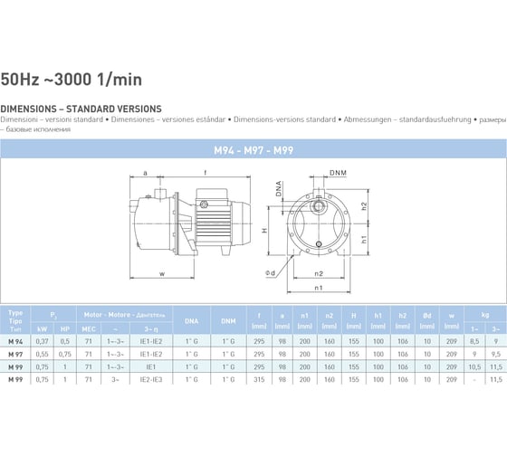 Насос SAER M 97 230V 100548299