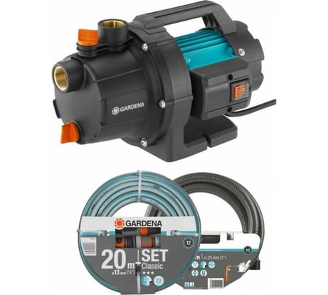 Садовый насос с комплектом для полива Gardena 3000/4 09011-29.000.00