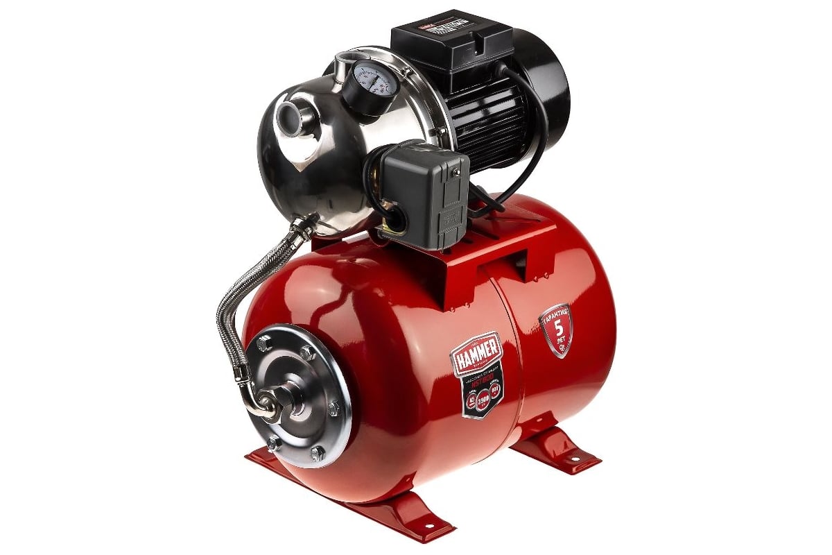 Насосная станция Hammer NST800 800Вт, 3500л/ч, высота 45м, глубина 9м ...