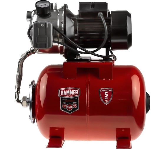Насосная станция Hammer NST800 800Вт, 3500л/ч, высота 45м, глубина 9м 641207