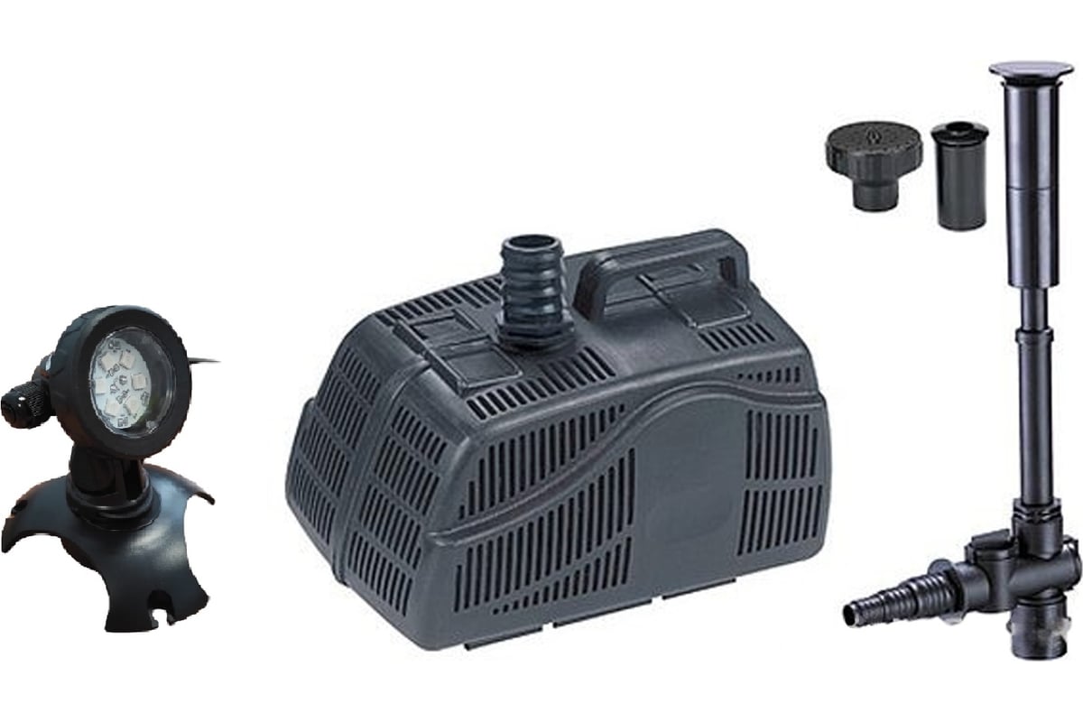 Фонтанный насос с насадками GLQ WPG 400 и подсветка CED-110 GLQ ...