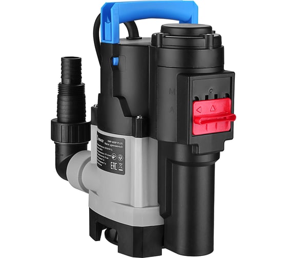 Насос дренажный DEKO DWP-600P PLUS (грязевая, 2 режима, 220В, 600Вт, пластик) 076-0540