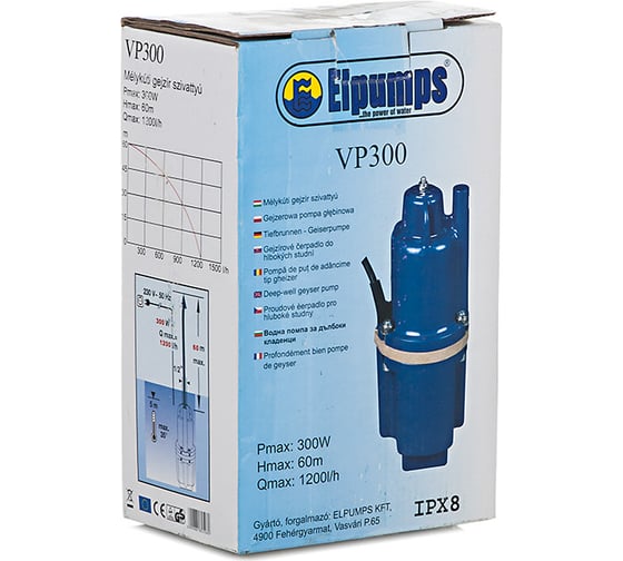 Погружной колодезный насос Elpumps VP300