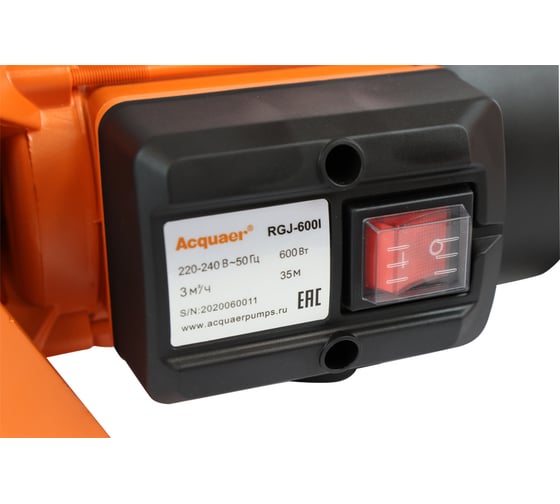 Поверхностный центробежный насос Acquaer RGJ-600I 7.5.121