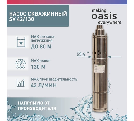 Скважинный винтовой насос OASIS SV 42/130