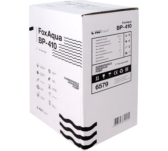 Дренажный насос FOXWELD FoxAqua BP-410 6579