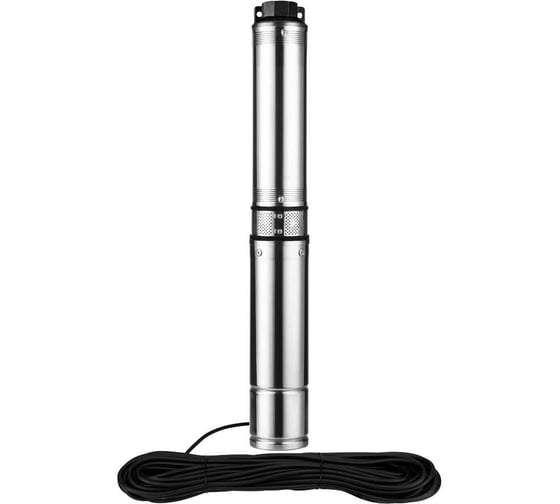 Скважинный насос JEMIX СН 3.5-2-45, Ø 3.5", 550 вт, макс.напор 60 м, ном.напор 45 м, при 2 куб.м./ч, 9 ступеней, крыльчатка пластик, встроенное управление СН 3,5-2-45, 35м 1